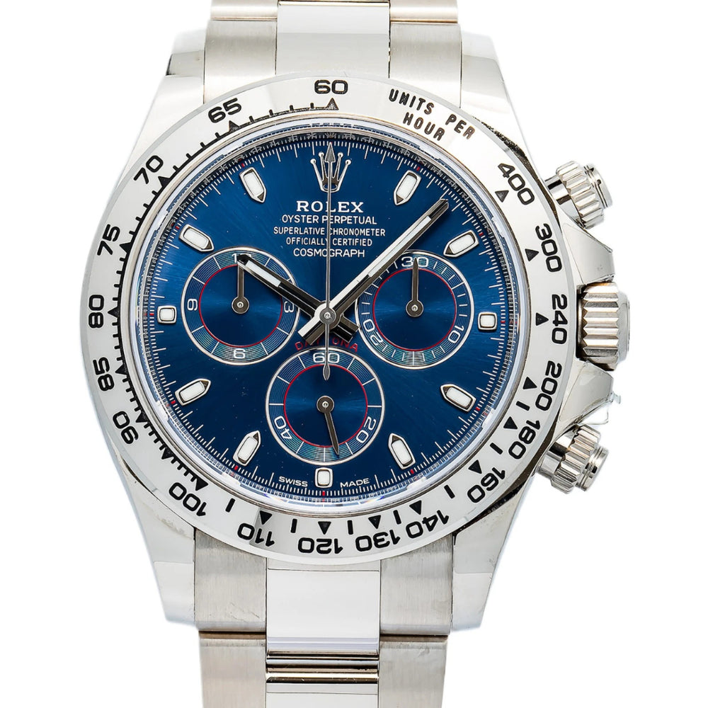 RL Daytona Chronograph 116509 Blue Dial, White Gold