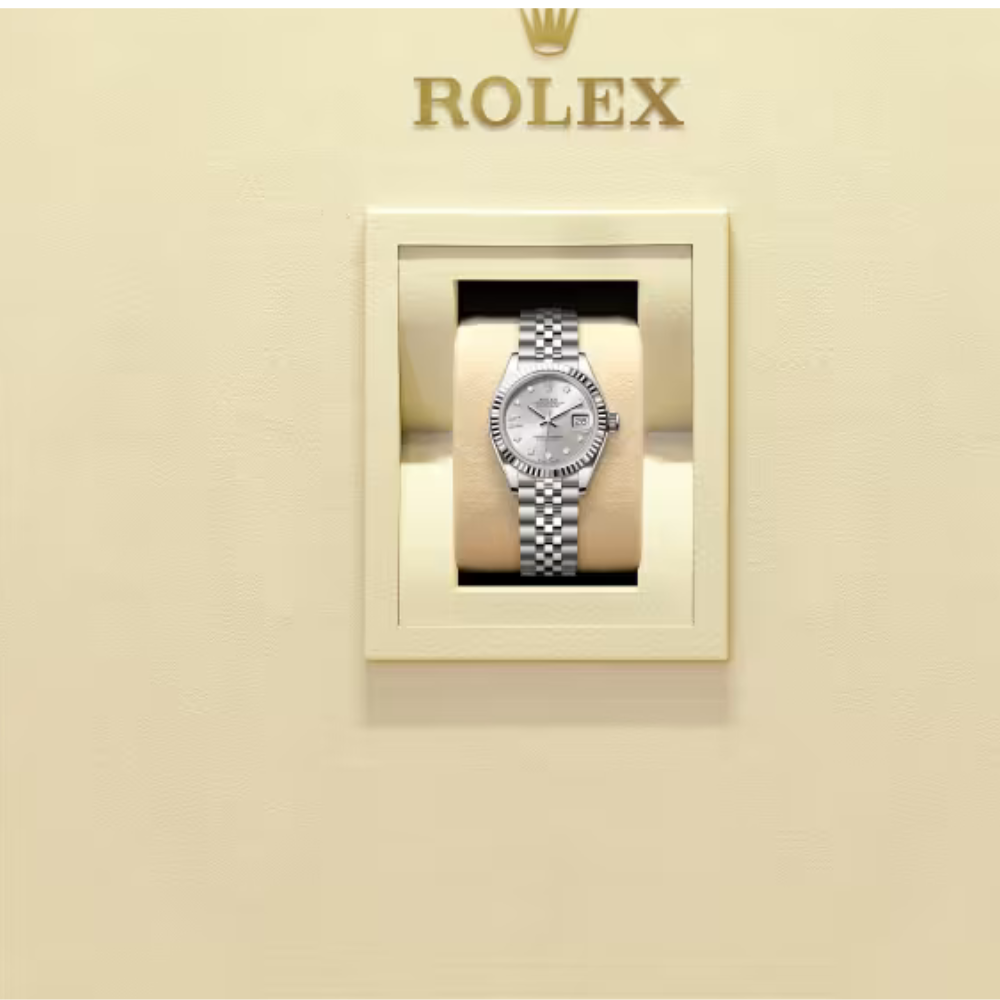 RL Lady-Datejust 28, Oystersteel and 18k White Gold, Ref#279174-0021