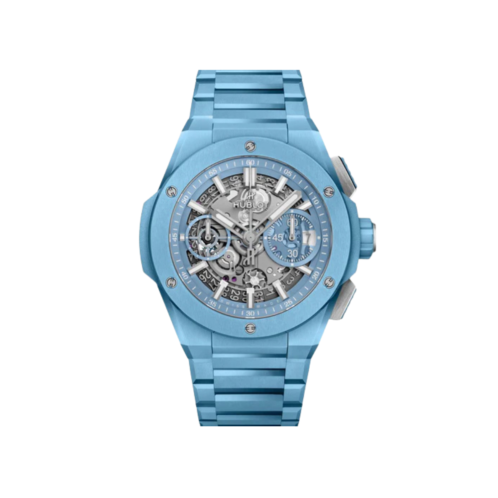 H Big Bang INTEGRATED SKY BLUE CERAMIC Ref# 451.EX.5120.EX