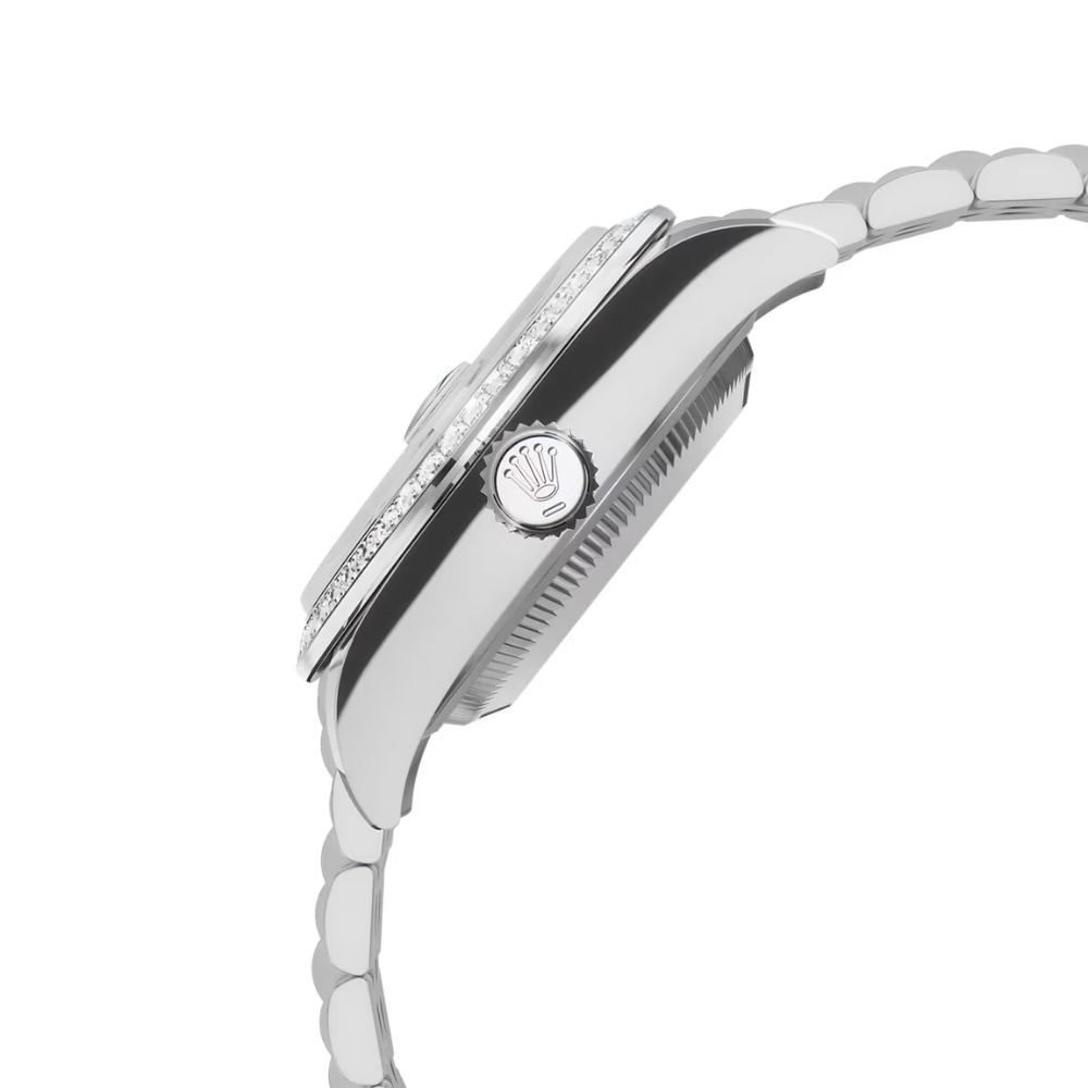 RL Lady-Datejust 28 Ref 279384RBR-0007 Oystersteel White Gold