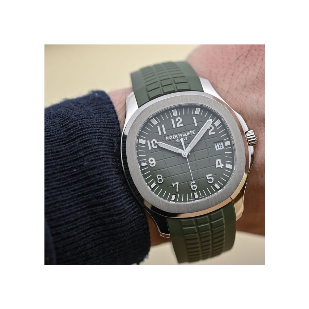 PP Aquanaut Jumbo Date, Sweep Seconds, 18k White Gold, 42,2 mm, Ref# 5168G-010