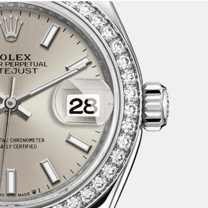 RL Lady-Datejust 28 Ref 279384RBR-0007 Oystersteel White Gold