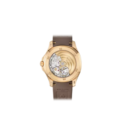PP Aquanaut Luce Automatic Diamond Brown Dial Ladies Watch 5068R-001