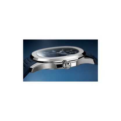 PP Aquanaut Blue Dial 18K White Gold Men’s Watch 5168G-001