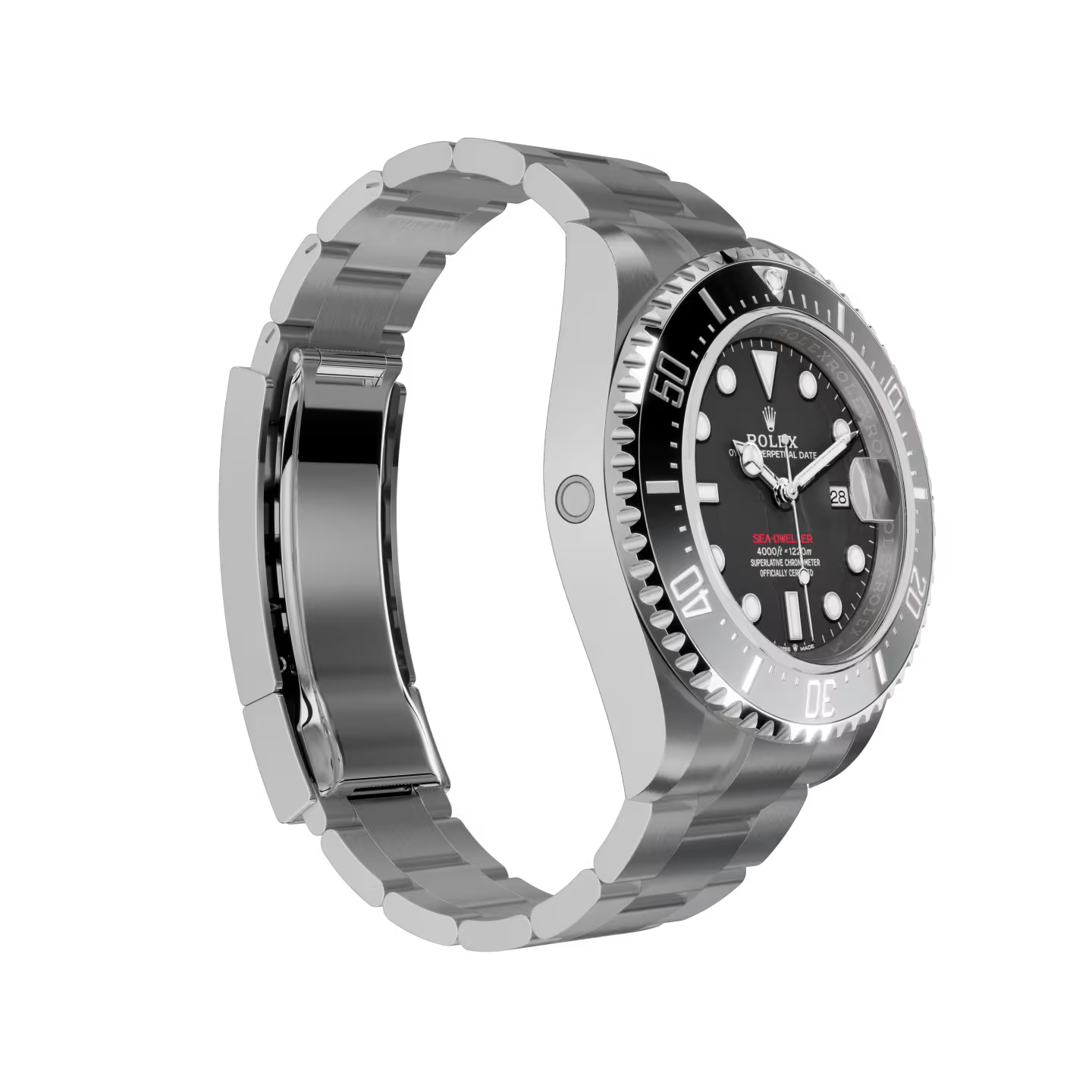 RL Sea-Dweller 43, Oystersteel, Red Letters, Ref# 126600-0002