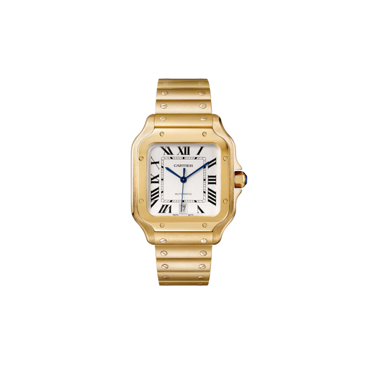 S de C Large Yellow Gold – Brown Dial