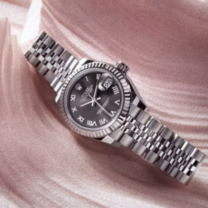 RL Lady-Datejust 28, Oystersteel and 18k White Gold, Ref#279174-0021
