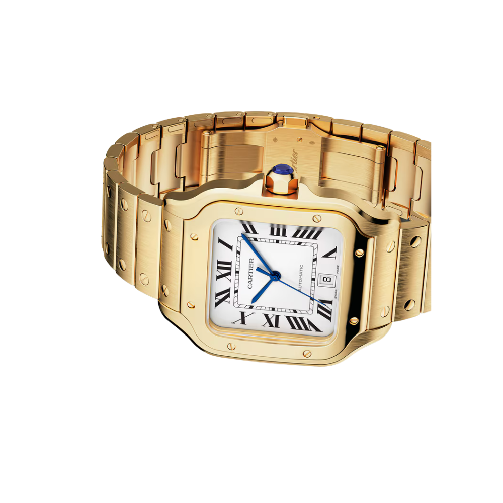 S de C Large Yellow Gold – Brown Dial