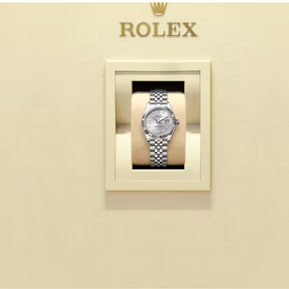 RL Lady-Datejust 28, Oystersteel and 18k White Gold, Ref#279174-0021
