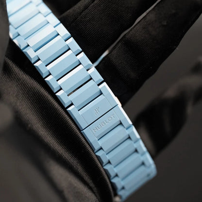 H Big Bang INTEGRATED SKY BLUE CERAMIC Ref# 451.EX.5120.EX