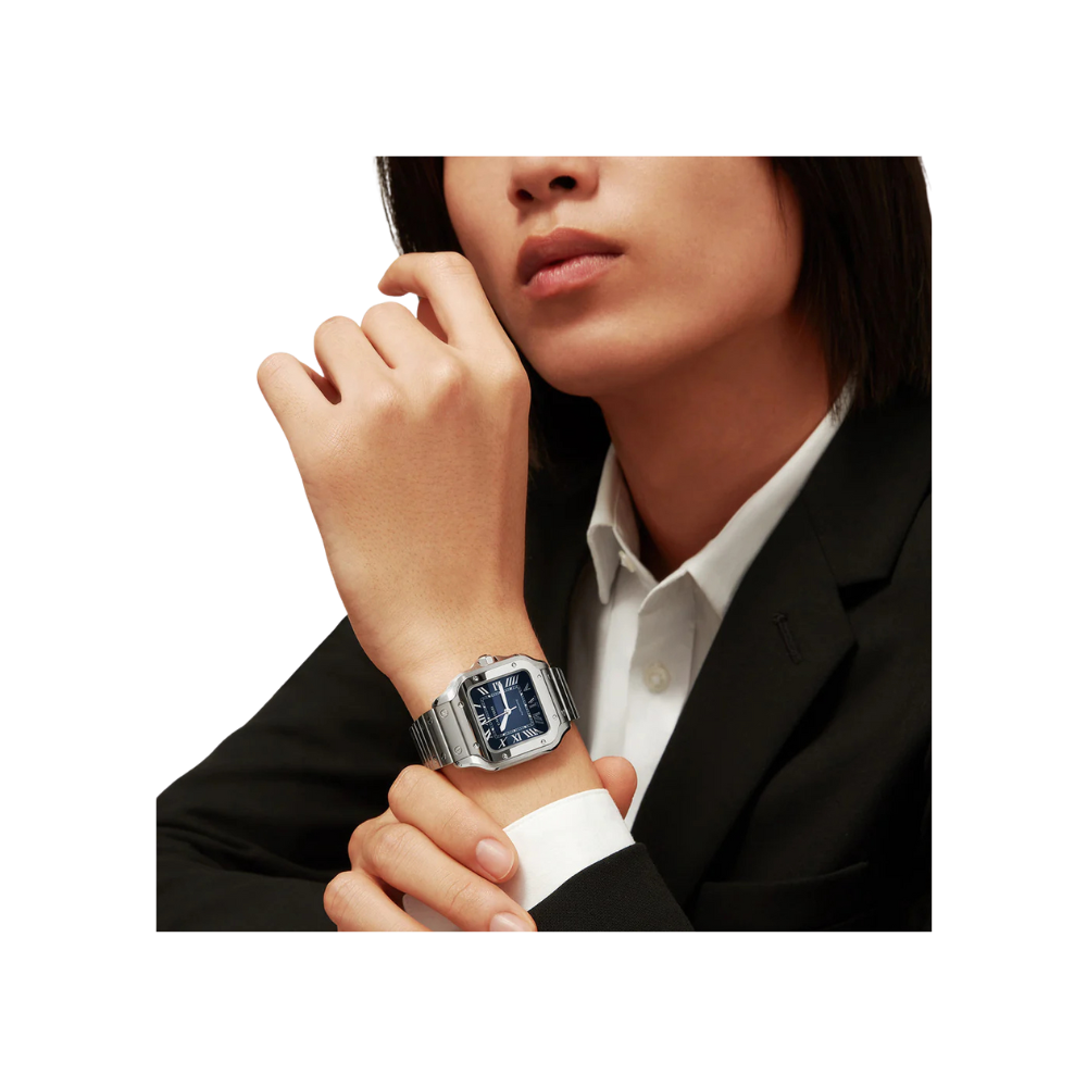 S de C Medium Blue Dial Automatic