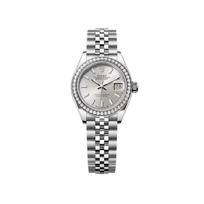 RL Lady-Datejust 28 Ref 279384RBR-0007 Oystersteel White Gold