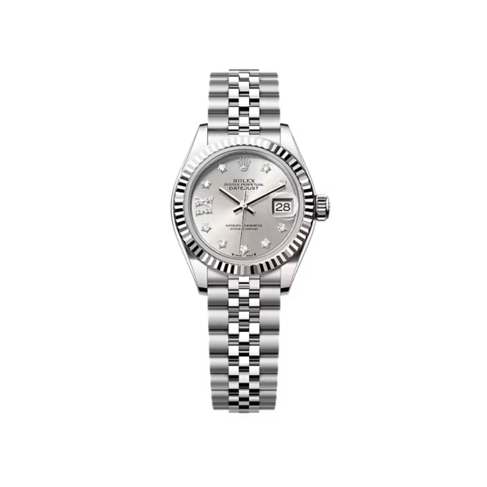 RL Lady-Datejust 28, Oystersteel and 18k White Gold, Ref#279174-0021