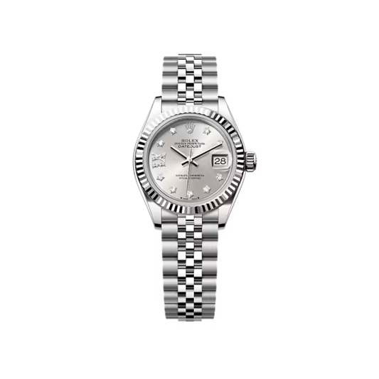 RL Lady-Datejust 28, Oystersteel and 18k White Gold, Ref#279174-0021